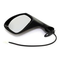 Mirror left with turn signal black E-marked