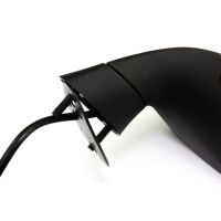 Mirror left with turn signal black E-marked