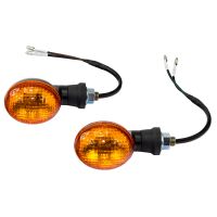 Mini-Blinker-Oval schwarz 20 mm E-geprüft