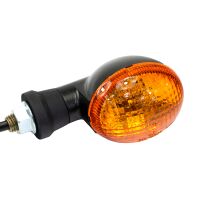 Mini-Blinker-Oval schwarz 20 mm E-geprüft