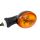 Mini-Blinker-Oval schwarz 20 mm E-geprüft