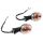 Blinker Paar Mini Oval schwarz E-geprüft