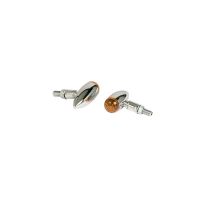 Indicator Pair Micro Bullet chrome E-marked