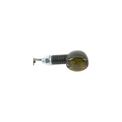 Blinker Micro Flash getönt Carbonlook 20 mm E-geprüft