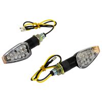 Blinker Paar LED PEAK schwarz E-geprüft