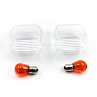 Blinker Glas Satz E-geprüft weiss