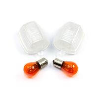 Blinker Glas Satz E-geprüft weiss