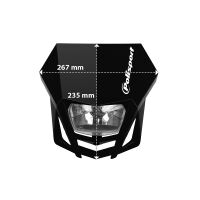 Scheinwerfer-Maske Polisport LMX schwarz