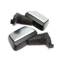 Mirror pair black/silver E-marked