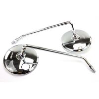 Mirror pair chromed E-marked