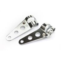 Lampenhalter Scheinwerfer Lampe Halter 28-38 mm chrom...