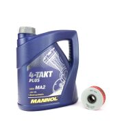 Motoröl Ölfilter KN144 Set SAE 10W-40 4 Liter
