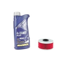 Motoröl Ölfilter HF144 Set SAE 10W-40 1 Liter