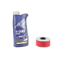 Motoröl Ölfilter KN144 Set SAE 10W-40 1 Liter
