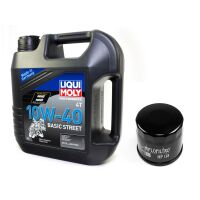 Motoröl Set mineralisch 10W40 4 Liter +...
