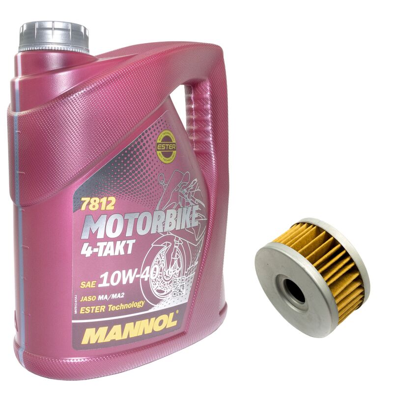 Motoröl Set 5W40 5 Liter + Ölfilter SM836 – Hydrosynthetisch Für Benzin/Diesel