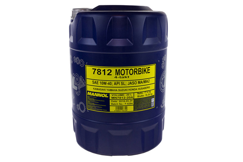 Ölwechsel Set Ölfilter + Mannol Öl SAE 10W-40 4 Liter für Honda Kawasaki