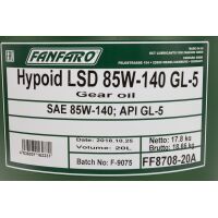 Getriebeöl Getriebe Öl FANFARO LSD 85W-140 GL-5...