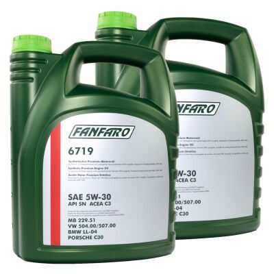 FANFARO Motoröl Motor Öl 5W-30 API SN 2 X 5 Liter online im MVH Shop ...