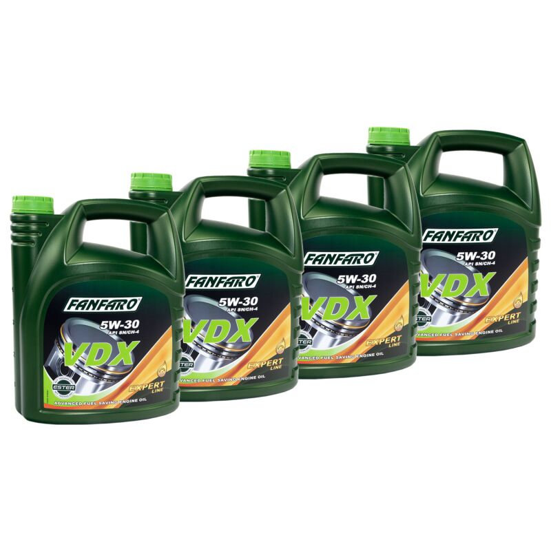 FANFARO Engineoil 5W30 VDX API SN/ CH-4 4 X 5 liters buy online by MV ...
