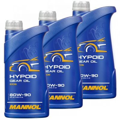 MANNOL Gearoil Hypoid 80W-90 3 X 1 Liter buy online by MVH Shop, 15,95