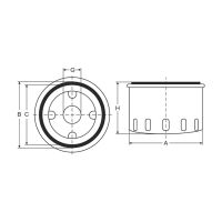 Ölfilter Motor Öl Filter SCT SM 134 Set 5 Stück