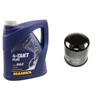 Motoröl Set 10W40 4 Liter + Ölfilter HF303
