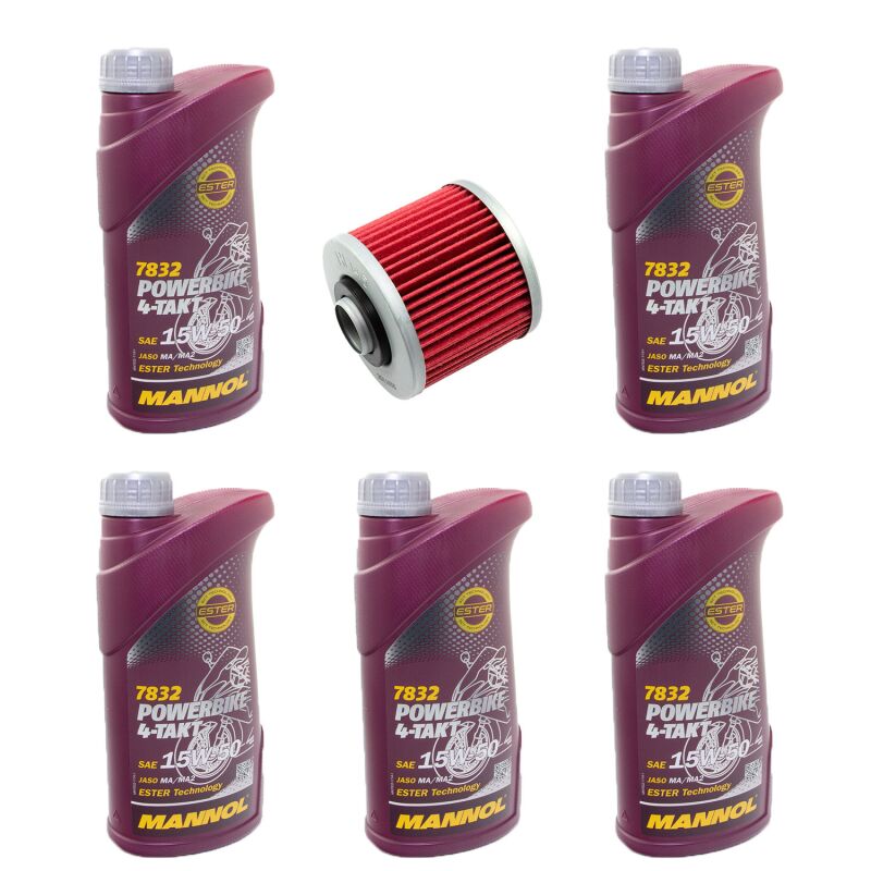 Motoröl Set 5W40 5 Liter + Ölfilter SH4053P – Für Benzin/Diesel, ACEA C3