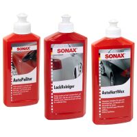 Außen Lack Pflege Set 3- teilig SONAX Reiniger +...