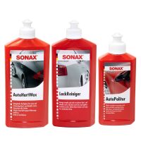 Außen Lack Pflege Set 3- teilig SONAX Reiniger +...