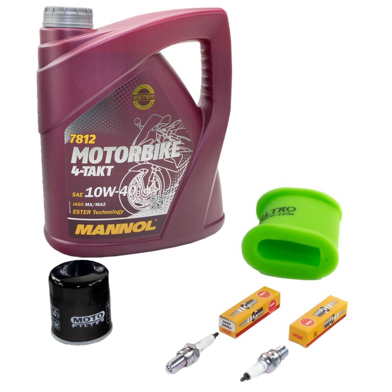 Wartungspaket Für Kawasaki KLE 500 LE 91-07 3L Öl Luftfilter+Ölfilter+ Zündkerzen