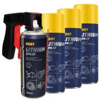 Lithium Spray Lithiumfett MANNOL 9881 4 X 400 ml mit...