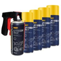 Lithium Spray Lithiumfett MANNOL 9881 5 X 400 ml mit...