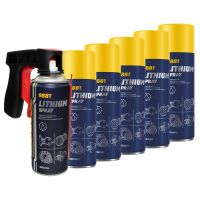 Lithium Spray Lithiumfett MANNOL 9881 6 X 400 ml mit...
