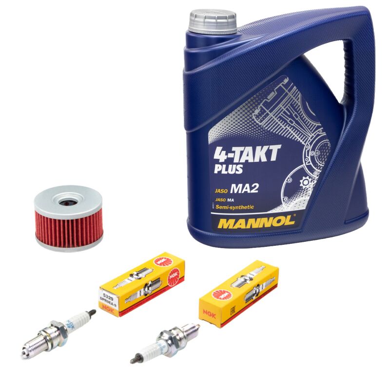 Wartungspaket Für Honda NT 650 V Deauville (1998-2005) – 4L Motoröl 10W40, Ölfilter & 4 Zündkerzen