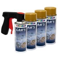 Felgenlack Lack Spray Cars Dupli Color 385902 Gold 4 X...
