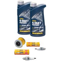 Wartungspaket Öl 2L + Ölfilter + Zündkerzen