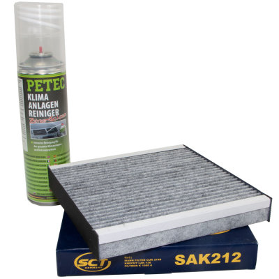 Innenraumfilter SCT SAK 212 + Klimareiniger 500 ml PETEC online kaufe,  16,49 €