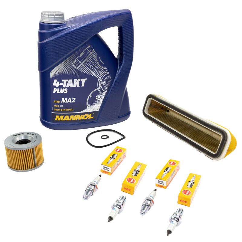 Wartungspaket Für Kawasaki ZX-6R 636 (Baujahr 2002) – Luftfilter, Ölfilter & 4 Zündkerzen