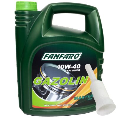 FANFARO Motoröl 10W40 Gazolin API SG/ CD 5 Liter mit Ausgießer im MVH ...