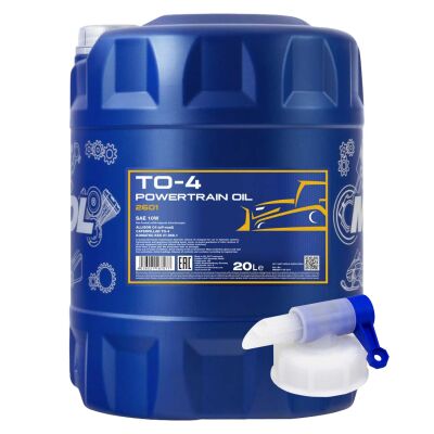 MANNOL TO-4 Powertrain Oil SAE 10W Caterpillar 20 Liter mit Ausgießer