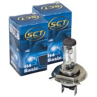Glühbirne H4 Basic 12V 60/55W P43t Halogen SCT Lampe...