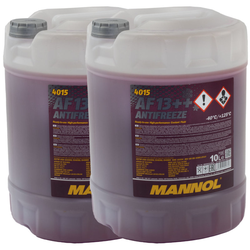 Kühlerfrostschutz MANNOL 2 X 10 Liter -40°C rot online im MVH Shop ka,  43,95 €