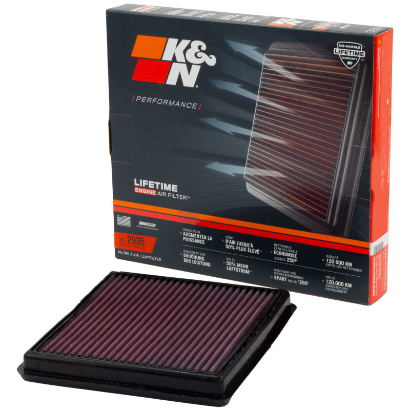 Air filter engine airfilter K&N 33-2935 buy now online at MVH Shop, 63,95 €