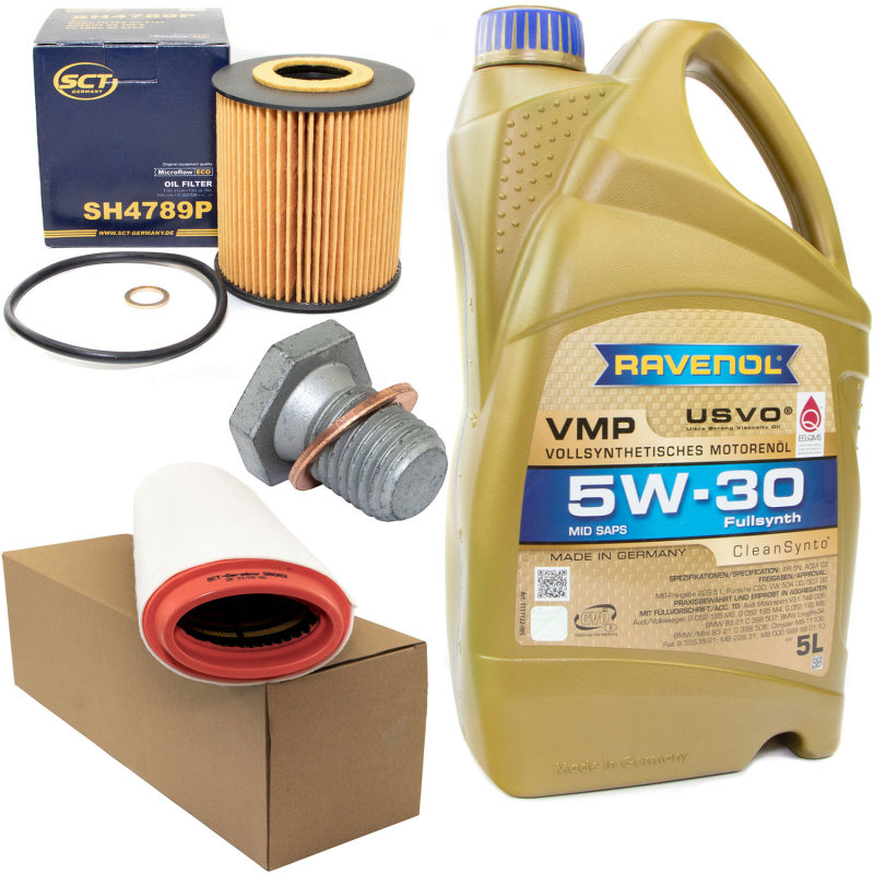 RAVENOL VMP SAE 5W-30 Fully Synthetic Mid SAPS USVO & CleanSynto (5 Liter)
