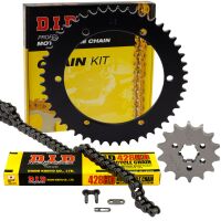 Kettensatz Kettenkit Standardkette DID 428HD 126 Glieder...
