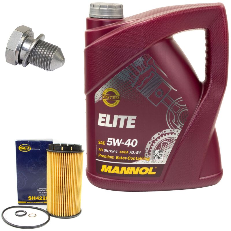 Engine Oil 5W40 5 liters + Oilfilter + Oildrainplug buy online at MVH ...
