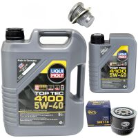Motoröl Set Motoröl Top Tec 4100 5W-40 LIQUI...