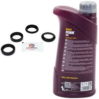 Gabelsimmerringe Staubkappen Set FDK-011 + 1 Liter...