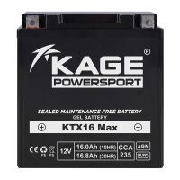 Batterie GEL Starterbatterie KAGE YTX16-BS